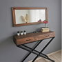 Hanah Home Espejo de Madera Maciza de Pino Color Nogal
